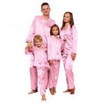 Children's Long-sleeved Parent-child Ice Silk Pajamas Suit - Image 10