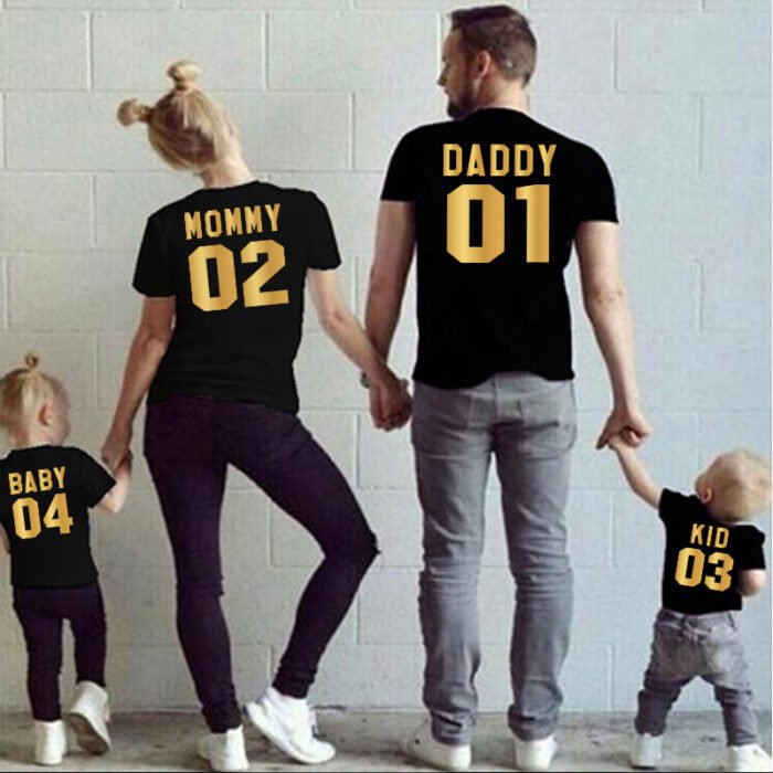 Parent-child Short-sleeved T-shirt Family Top - Image 1