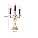 Halloween Three candles skeletons decoration - Image 2