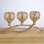 Crystal Candle Holder Amazon Geometric Wrought Iron Candle Holder Ornaments - Image 4