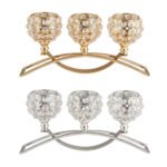 Crystal Candle Holder Amazon Geometric Wrought Iron Candle Holder Ornaments - Image 5
