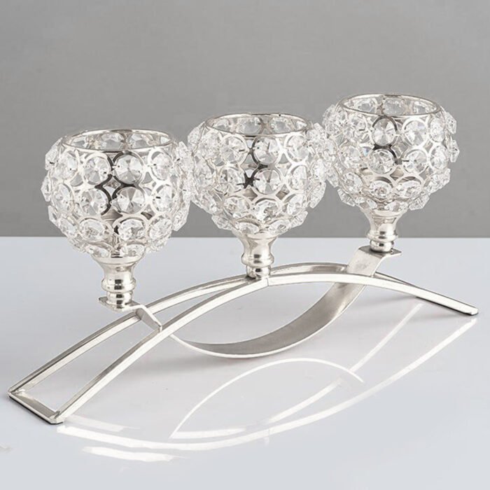 Crystal Candle Holder Amazon Geometric Wrought Iron Candle Holder Ornaments - Image 6