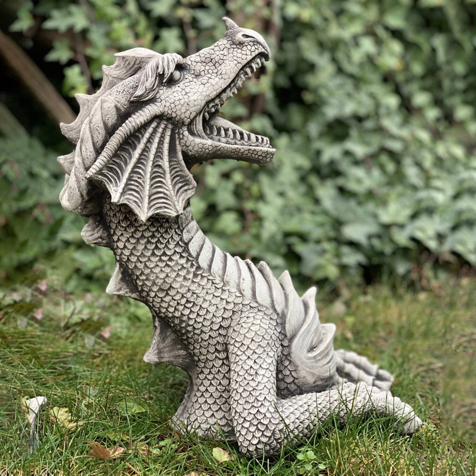 1620378466815.jpg Large Dragon Gothic Garden Decor Statue Castle Moat Lawn Statue Garden Sculptures & Statues Funny Yard Garden Outdoor Figurine - Image 2