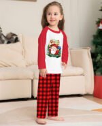 Christmas Parent-Child Clothes Set Long Sleeve T-Shirt Plaid Pants Family Matching Pajamas - Image 6