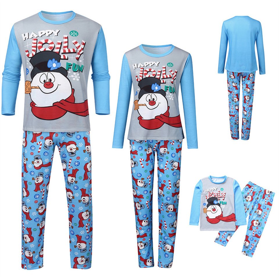 1bad44da-856c-47e3-8ca2-a4cce982ade6.jpg Christmas Parent-child Printed Long Sleeve Pajamas Homewear - Image 2