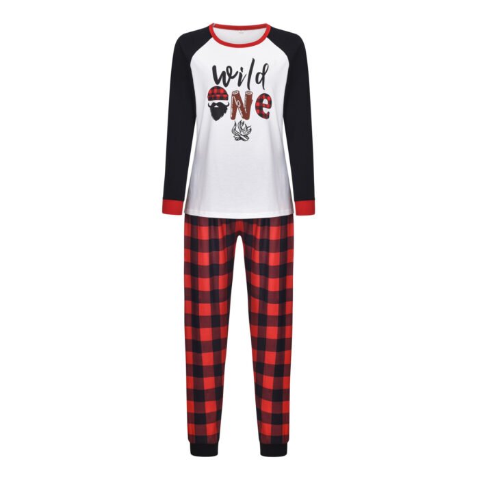 Cartoon Elk Print Home Clothes Pajamas Parent-child Wear - Image 2