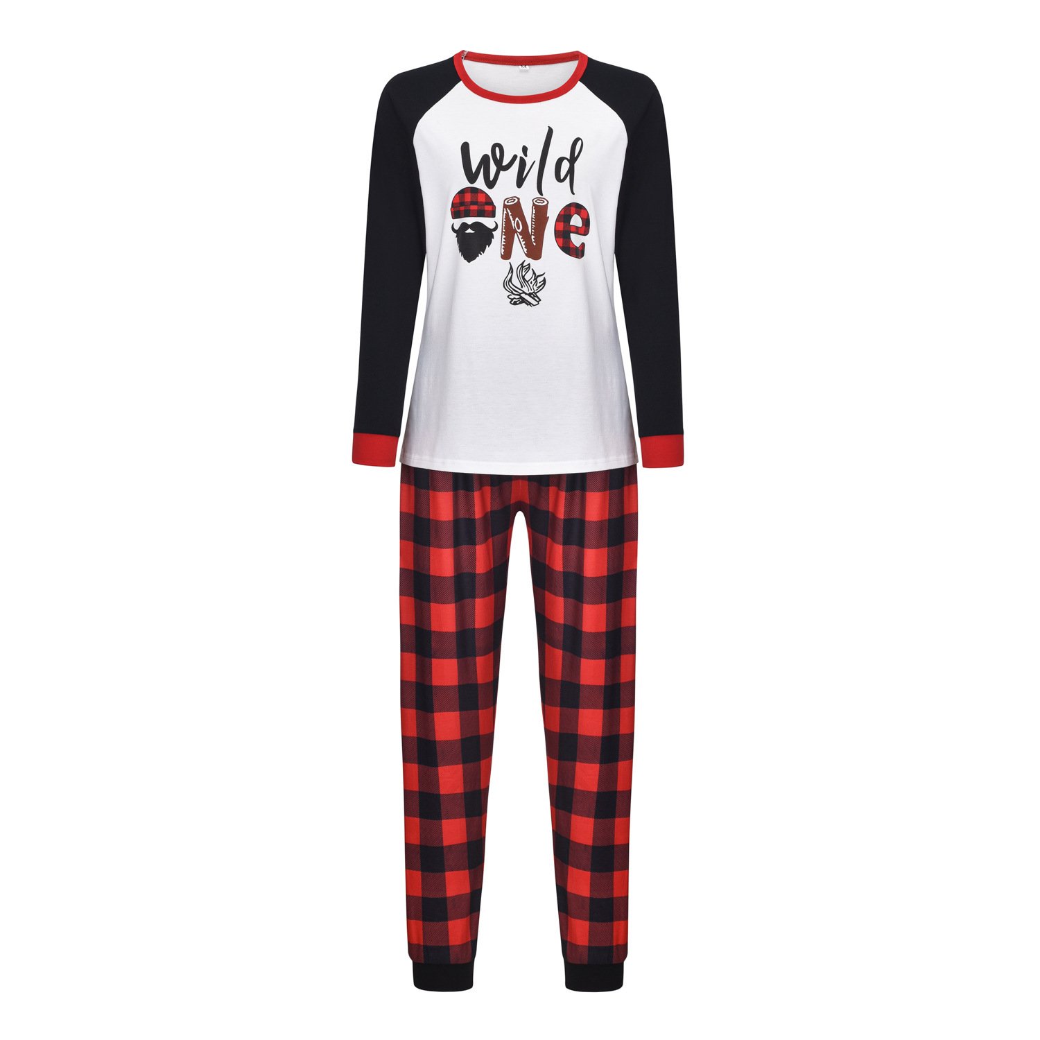 1d9effc3-f6bf-4375-b31a-583204fecd05.jpg Cartoon Elk Print Home Clothes Pajamas Parent-child Wear - Image 2