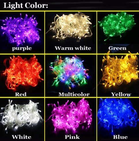 200611612638.jpg LED Fairy String Lights Multicolor Garland Beads Outdoor Waterproof Holiday Party Christmas Tree Decor - Image 2
