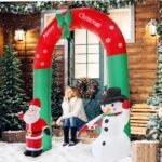 Giant Arch Santa Claus Snowman Inflatable Garden Yard Archway Christmas Ornaments Xmas New Year Festival Party Props Decor - Image 2