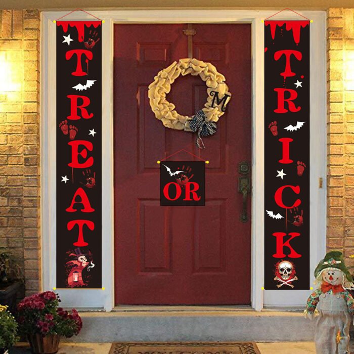 Halloween decoration outdoor banner halloween couplets - Image 1