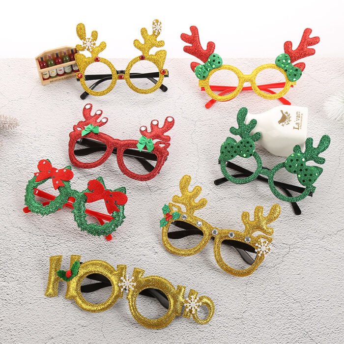 Party Christmas Children's Toys Christmas Luminous Glasses Frame - Image 1