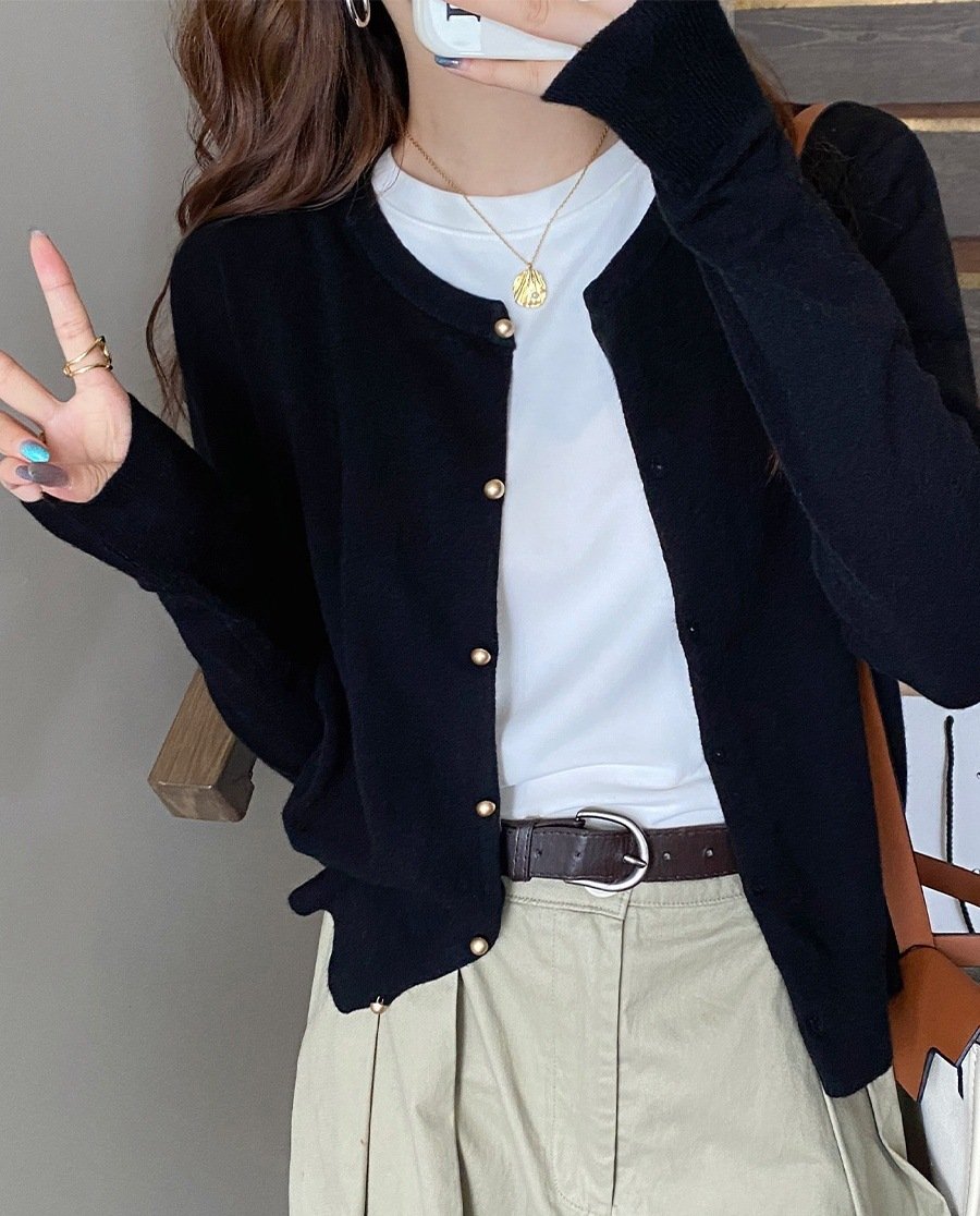 2966acd1-dfbb-4f5a-85c6-741550ebacae.jpg Women's Early Autumn Thin Type Long-sleeved Top - Image 7