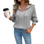 Autumn Winter Japanese Comfortable Retro Knitted Top For Women - Image 5