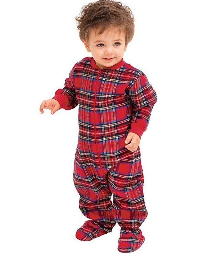 Plaid Cotton Christmas Parent-child Pajamas - Image 5