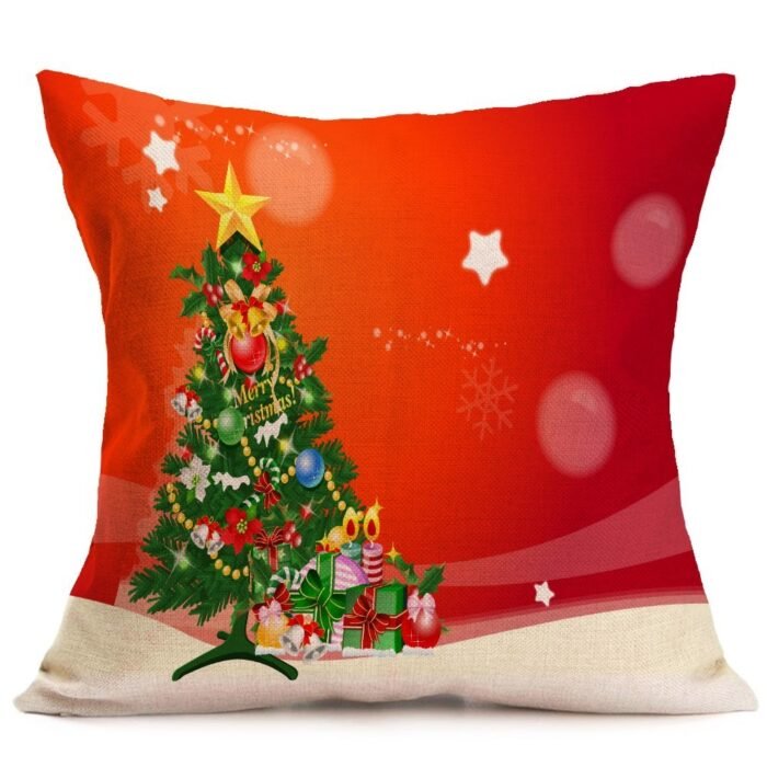 Christmas festive pattern car sofa pillow pillowcase - Image 9