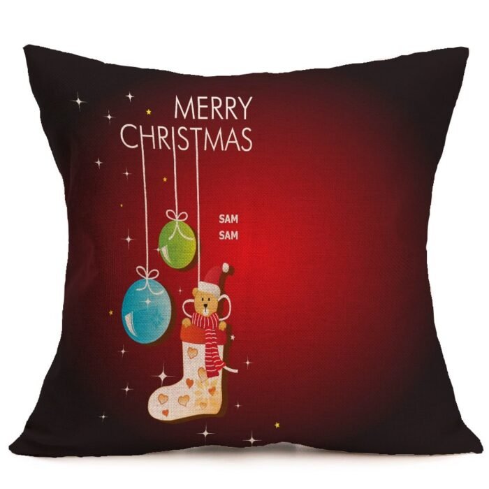 Christmas festive pattern car sofa pillow pillowcase - Image 6