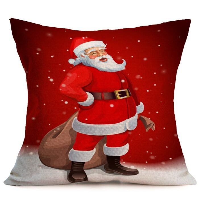 Christmas festive pattern car sofa pillow pillowcase - Image 7