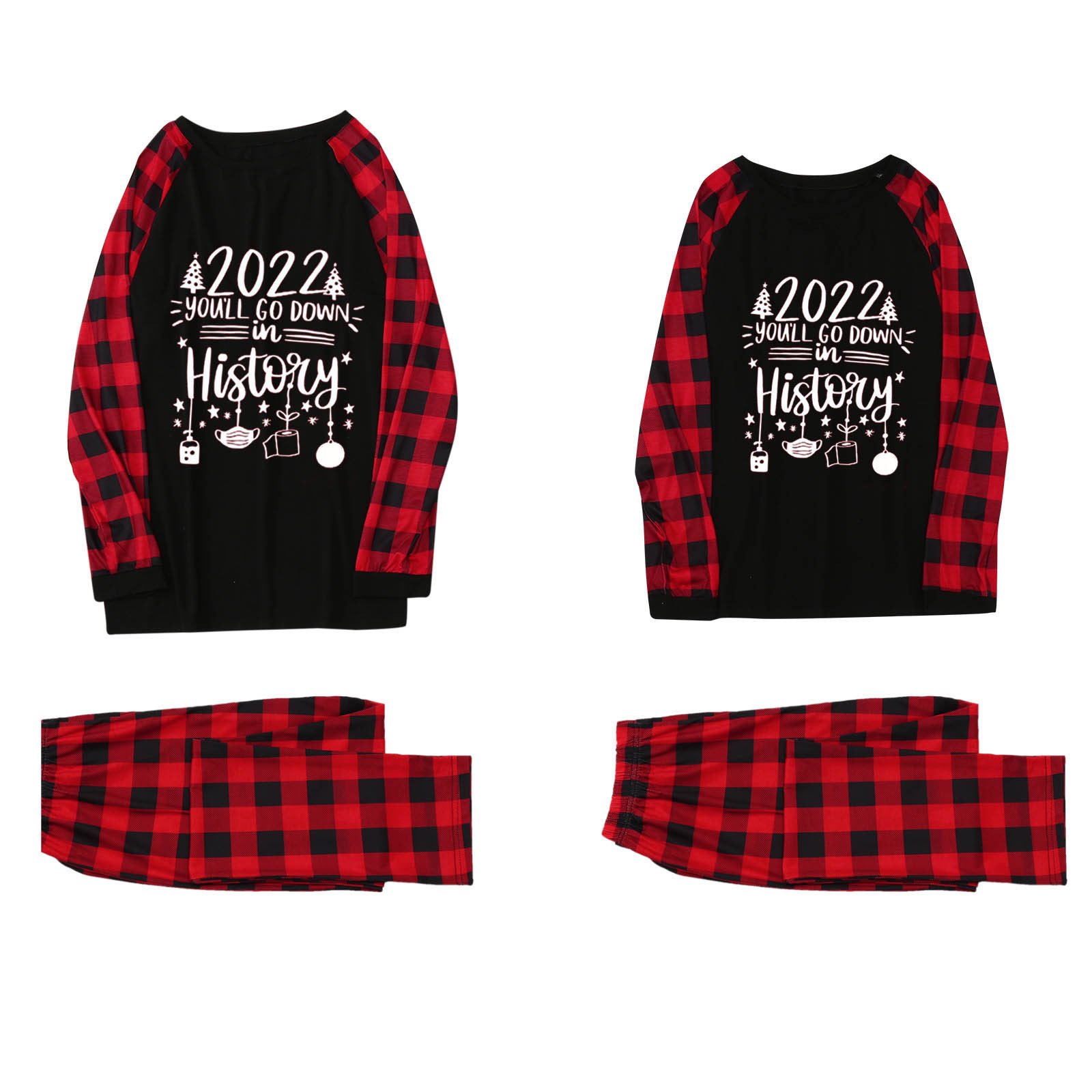 390a9e15-fd4a-4b17-8bc1-3889b97524d6.jpg Cartoon Elk Print Home Clothes Pajamas Parent-child Wear - Image 9