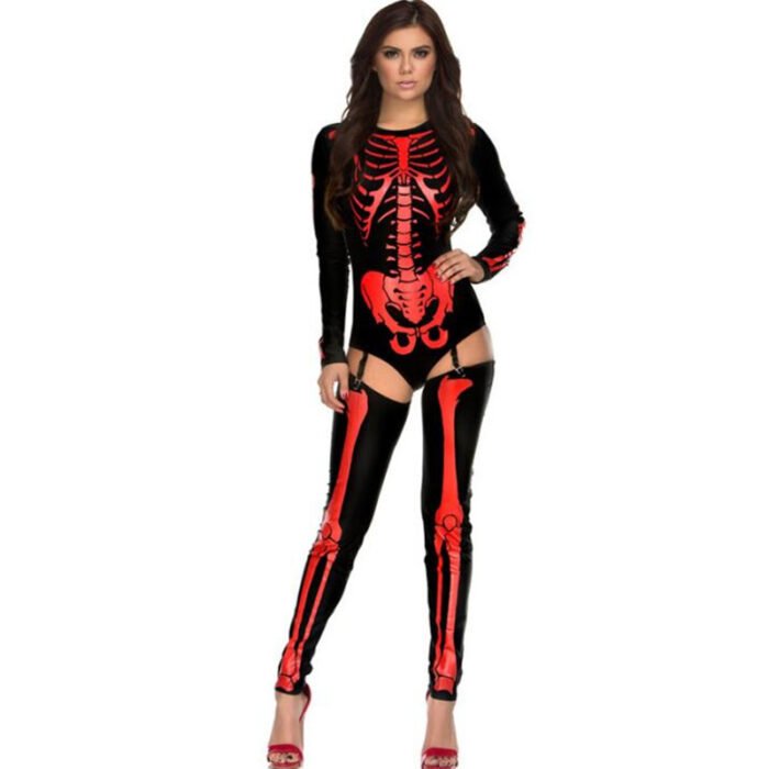 Halloween Cosplay Costume Skull Zombie Uniform - Image 4