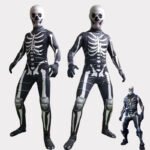 Halloween Skeleton Costume Scary Skeleton Skull Costume Jumpsuit Carnival Party Clothing - Image 6