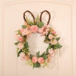 Easter Egg Simulation Wreath Easter Chrysanthemum Rabbit Modeling Decorative Pendant - Image 5