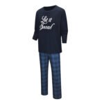European And American Christmas Letter Printing Parent-child Clothing Home Wear Suit - Image 3