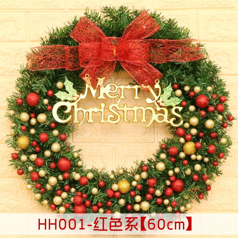 5337146265_410114998.jpg 40 50 60CM Christmas Wreath Mince Rattan Ring Door Hanging Christmas Decorations, Christmas Wreath Window - Image 4