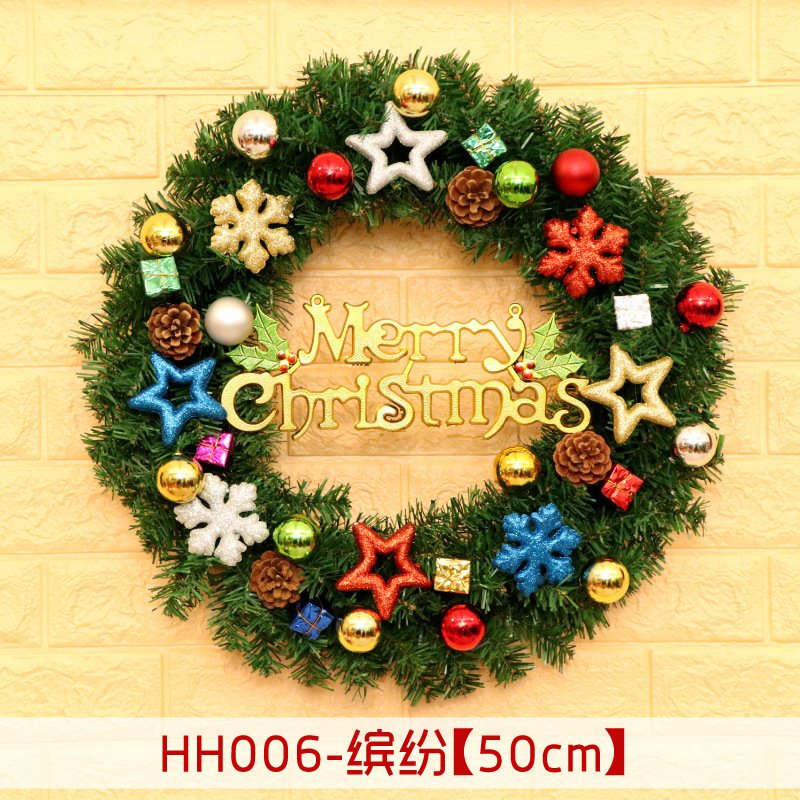 5337290269_410114998.jpg 40 50 60CM Christmas Wreath Mince Rattan Ring Door Hanging Christmas Decorations, Christmas Wreath Window - Image 9