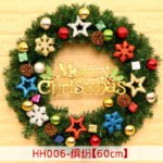 40 50 60CM Christmas Wreath Mince Rattan Ring Door Hanging Christmas Decorations, Christmas Wreath Window - Image 10