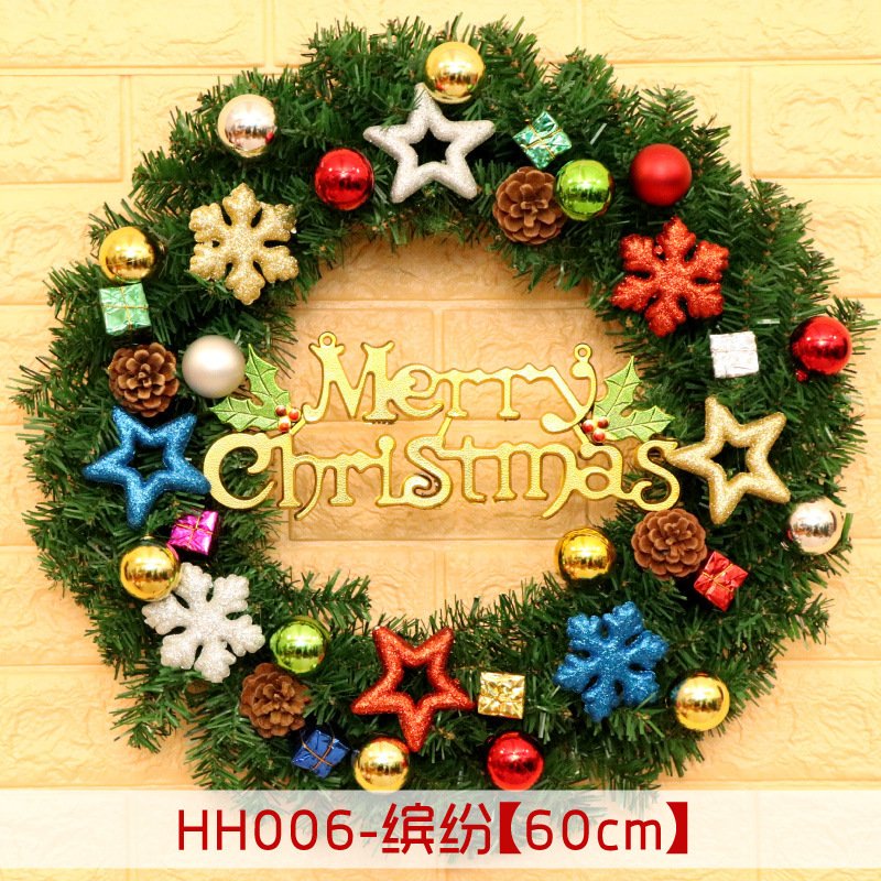 5337293244_410114998.jpg 40 50 60CM Christmas Wreath Mince Rattan Ring Door Hanging Christmas Decorations, Christmas Wreath Window - Image 10