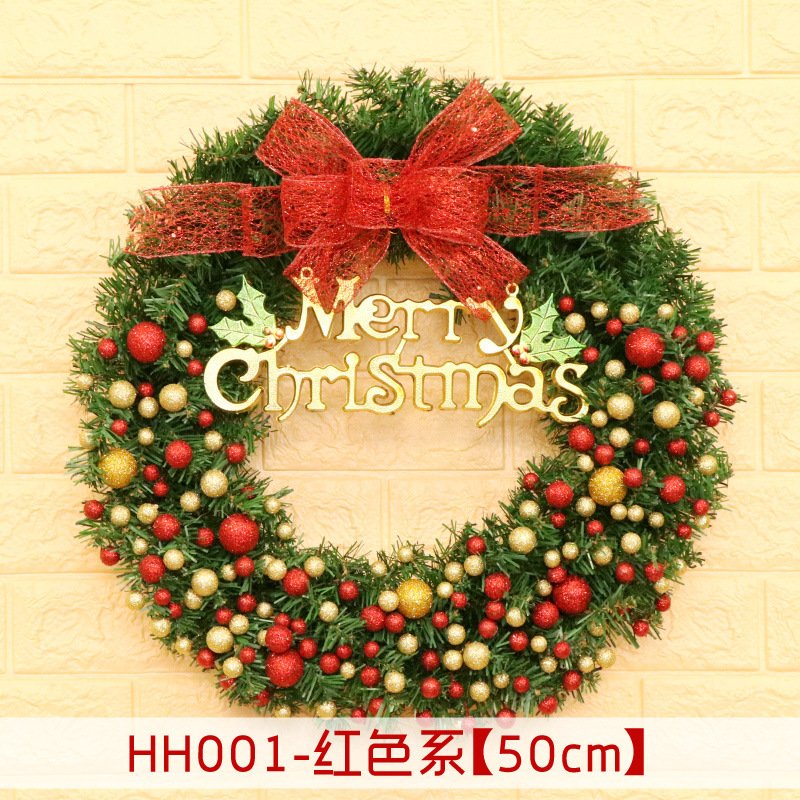 5337930732_410114998.jpg 40 50 60CM Christmas Wreath Mince Rattan Ring Door Hanging Christmas Decorations, Christmas Wreath Window - Image 3