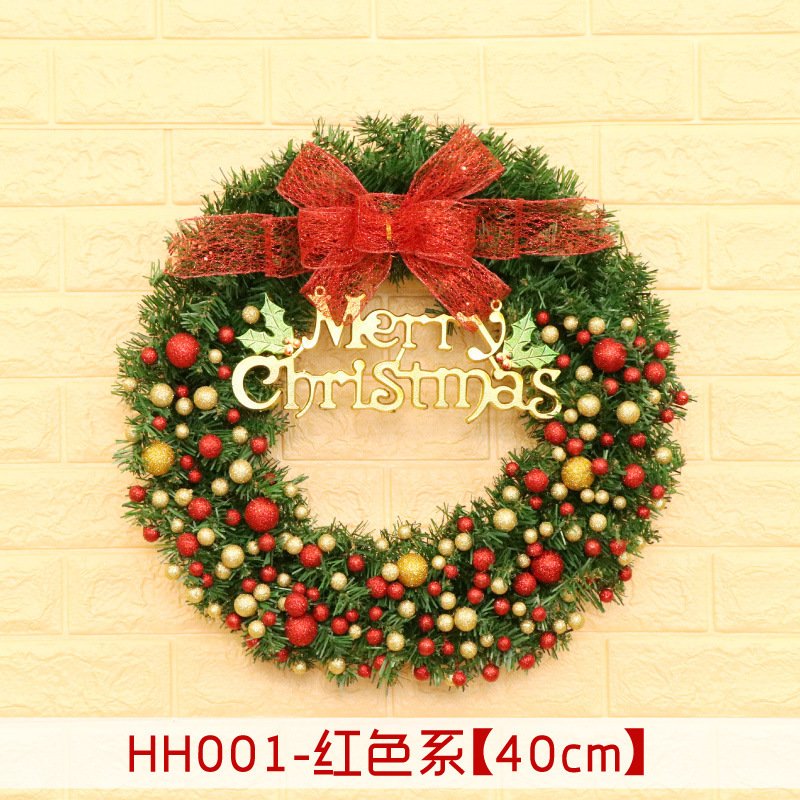 5337936552_410114998.jpg 40 50 60CM Christmas Wreath Mince Rattan Ring Door Hanging Christmas Decorations, Christmas Wreath Window - Image 2