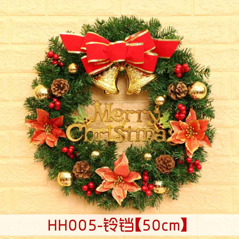 5338062784_410114998.jpg 40 50 60CM Christmas Wreath Mince Rattan Ring Door Hanging Christmas Decorations, Christmas Wreath Window - Image 6