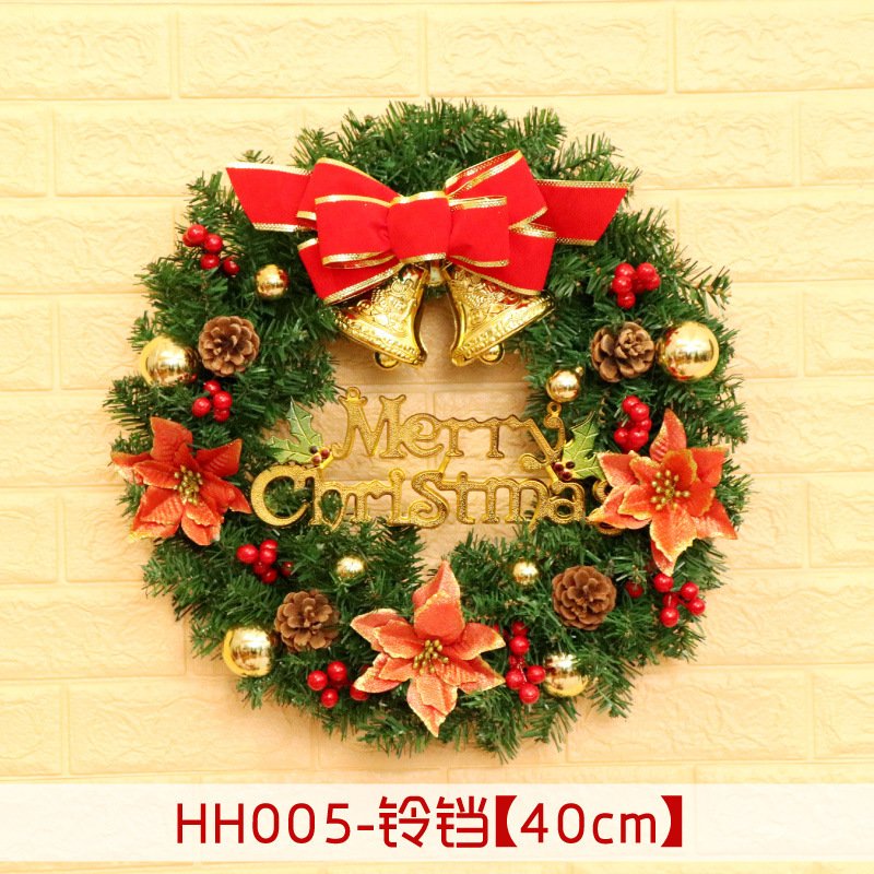 5339422140_410114998.jpg 40 50 60CM Christmas Wreath Mince Rattan Ring Door Hanging Christmas Decorations, Christmas Wreath Window - Image 5