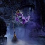 Halloween Flying Witch Decoration Halloween Ghost Outdoor Scary Animatronics Halloween Props With Scary Sound - Image 9