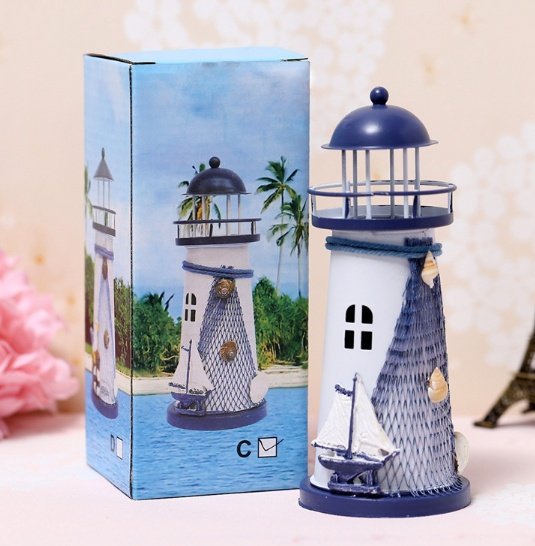 67727701245.jpg Lighthouse decor garden statue Mediterranean decor - Image 1