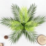 Palm tree leaf plant simulation plastic green plant - Image 6