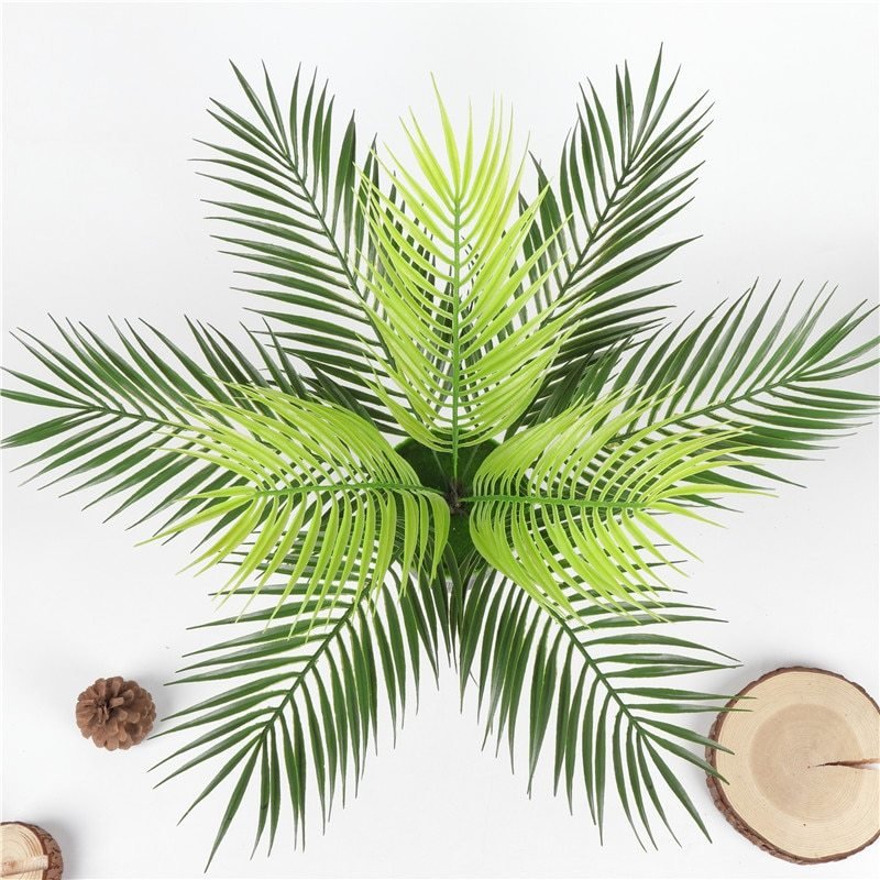 6999803505240.jpg Palm tree leaf plant simulation plastic green plant - Image 6