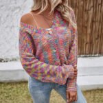 Color Retro Cardigan All-match Sweater Women - Image 4