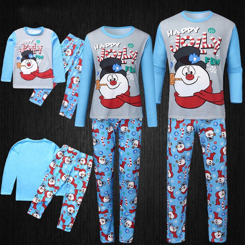 792fe28e-c619-4fa1-ab80-420204f366ad.jpg Christmas Parent-child Printed Long Sleeve Pajamas Homewear - Image 1