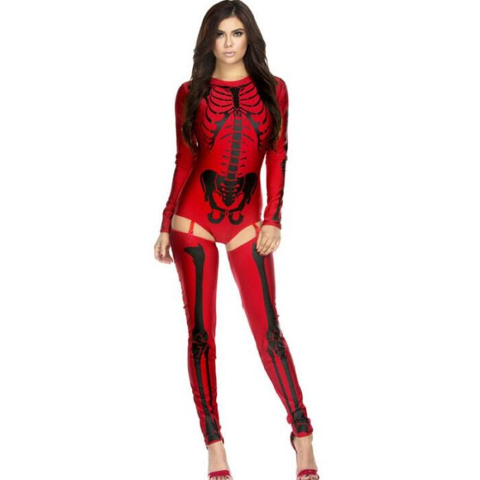 Halloween Cosplay Costume Skull Zombie Uniform - Image 1