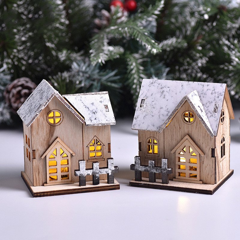 7cfca9b4-1eb2-41b5-9e84-ef17ae658718.jpg LED Luminous Wooden Christmas Small House - Image 2
