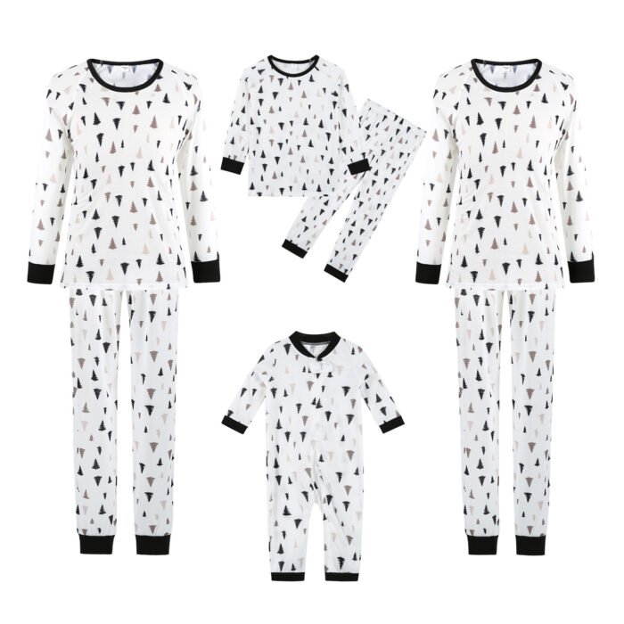Christmas Tree Family Wear Pajamas Print - Image 4