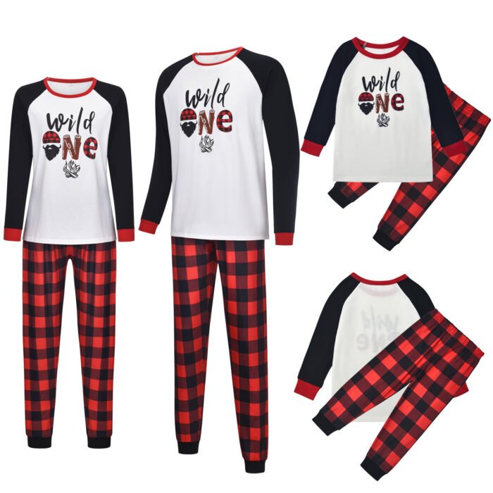 Cartoon Elk Print Home Clothes Pajamas Parent-child Wear - Image 4