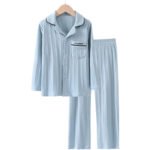 Children's Parent-child Homewear Suit Lapel Cotton - Image 6