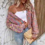 Color Retro Cardigan All-match Sweater Women - Image 3