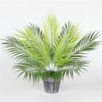 Palm tree leaf plant simulation plastic green plant - Image 2