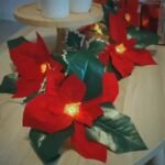 Led First Grade Christmas Lights With Red Flowers And Red Fruits For Home Decor - Image 7