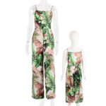 Mother And Daughter Green Sling Family Parent-Child Suit - Image 5