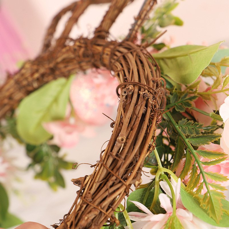 bb06c6e9-c4b5-4070-8f98-7e611b2f7b02.jpg Easter Egg Simulation Wreath Easter Chrysanthemum Rabbit Modeling Decorative Pendant - Image 4
